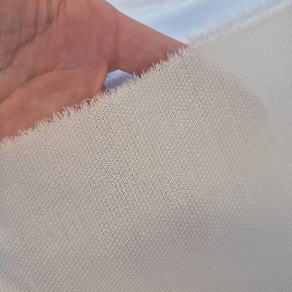 No Brand Other - Fabric, White Cotton Lightweight Duck (textured) 45" x 3 yds